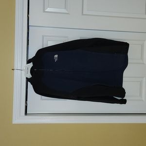 North Face Full Zip Fleece Sweatshirt (Blue/Black, Men's L)